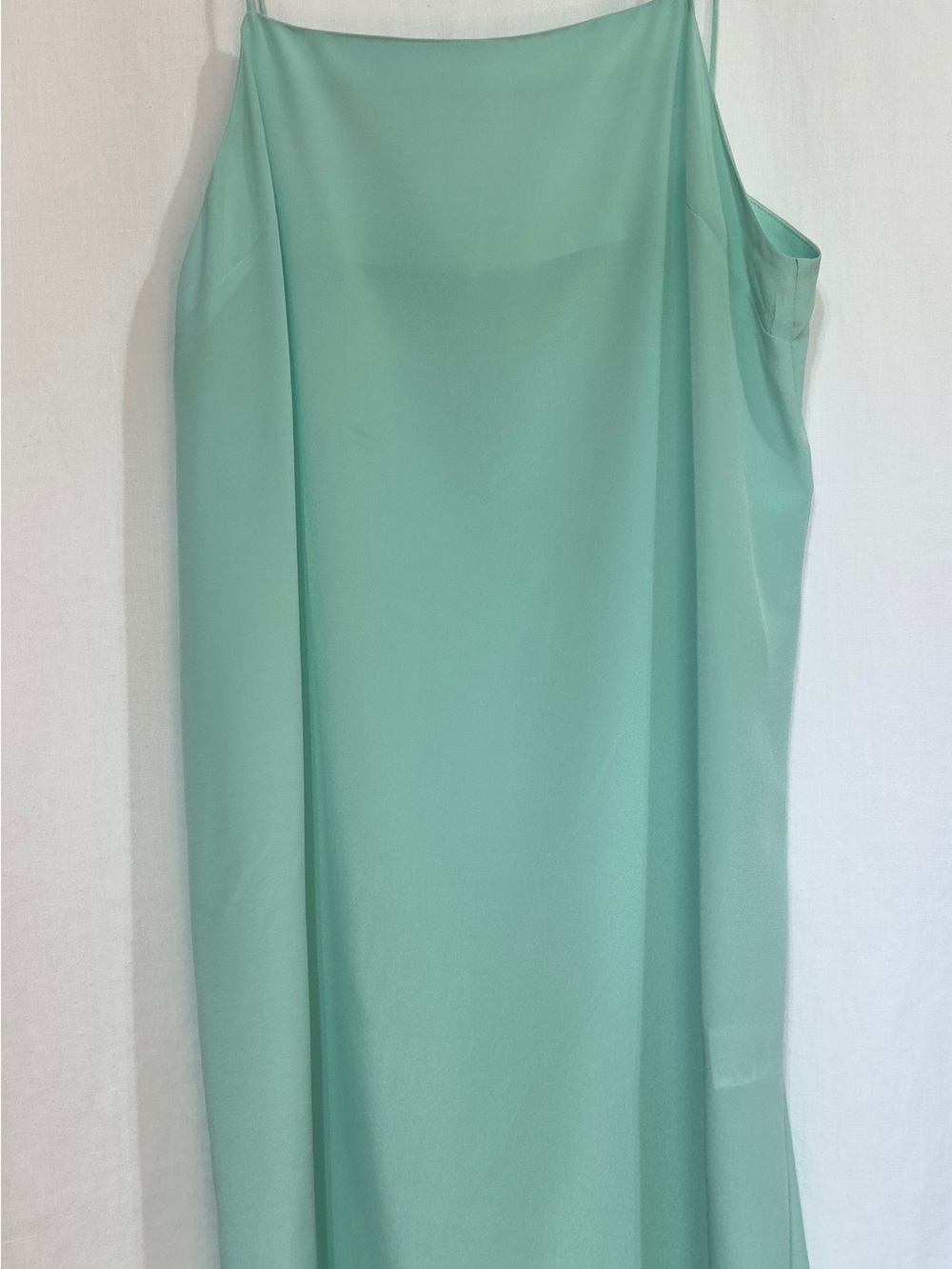 Matin 100% Silk Slip Dress - Mint Green